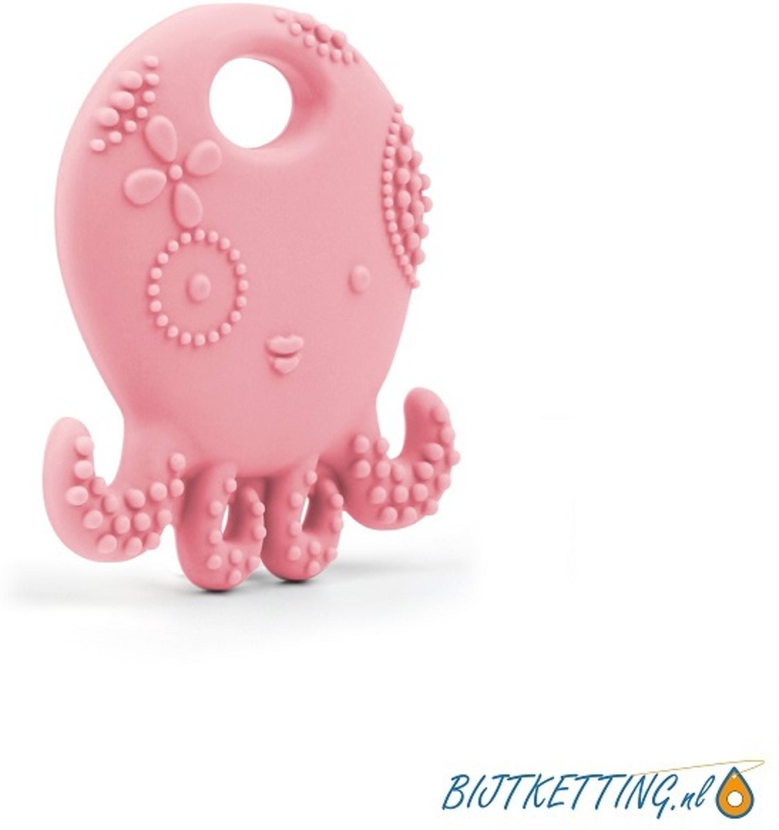 Bijtketting kauwketting | Octopus Lief | 3 kleuren | Roze